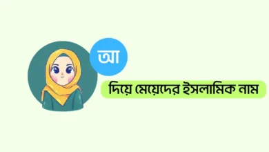 আ দিয়ে মেয়েদের ইসলামিক নাম অর্থসহ